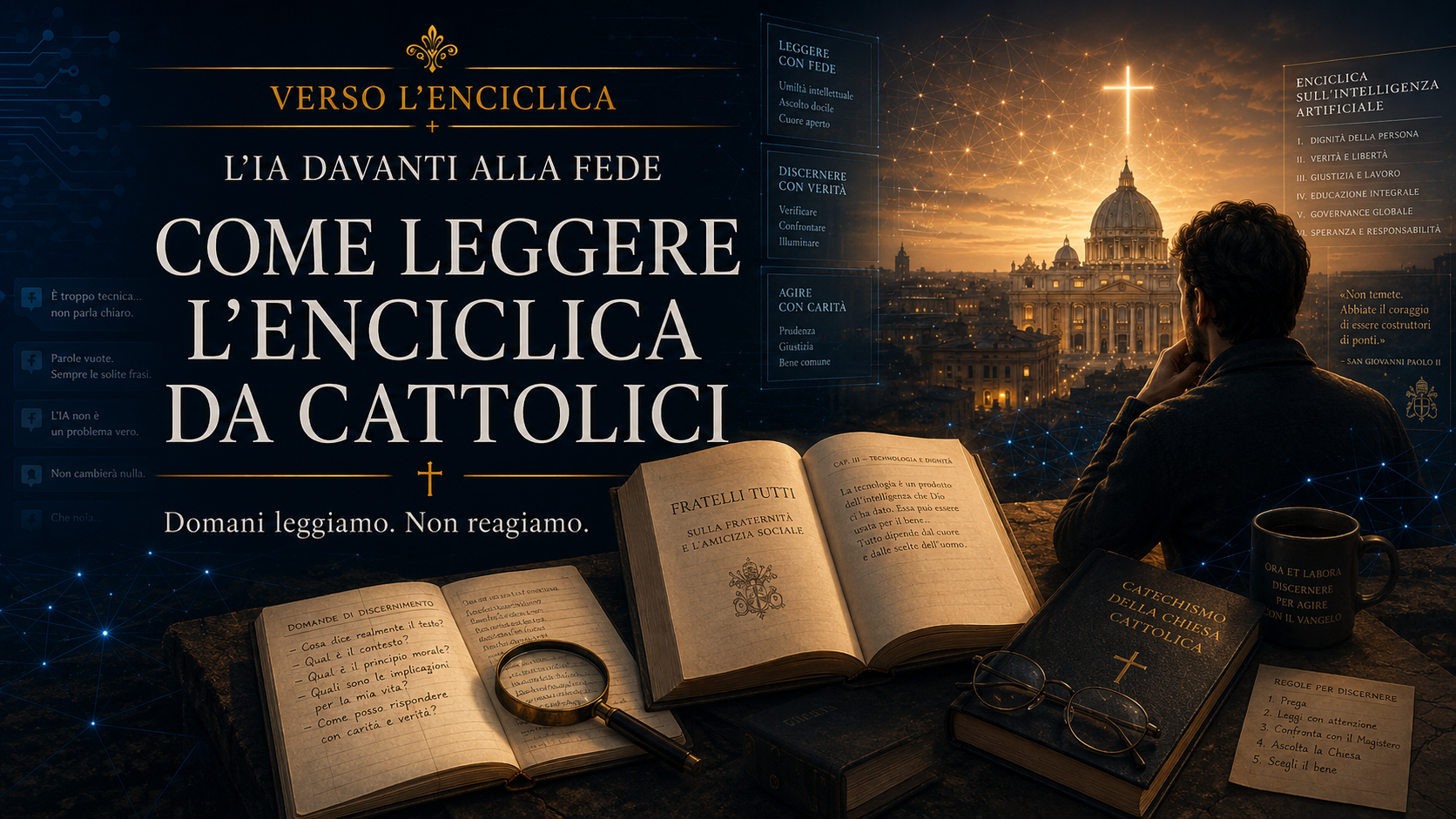 VERSO L’ENCICLICA. L’IA DAVANTI ALLA FEDE. Come leggere l’enciclica da cattolici