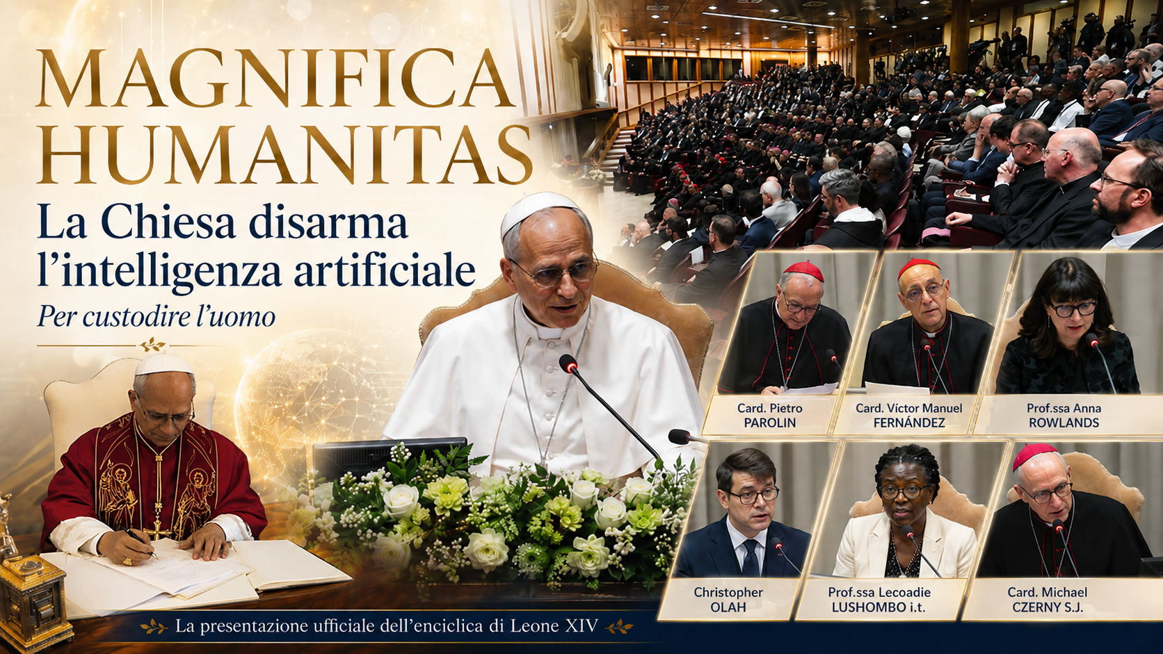MAGNIFICA HUMANITAS. LA CHIESA DISARMA L’INTELLIGENZA ARTIFICIALE PER CUSTODIRE L’UOMO