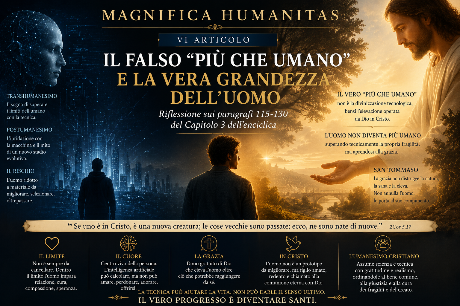 MAGNIFICA HUMANITAS VI. Il falso “più che umano” e la vera grandezza dell’uomo