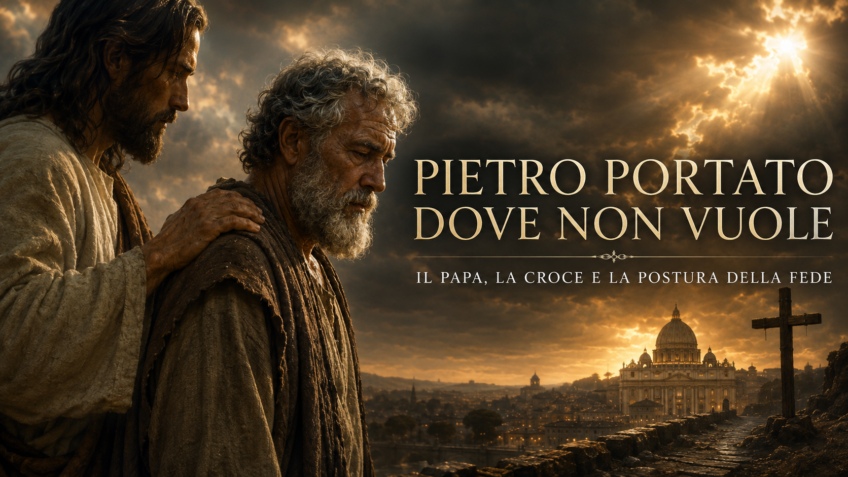 PIETRO PORTATO DOVE NON VUOLE: IL PAPA, LA CROCE E LA POSTURA DELLA FEDE