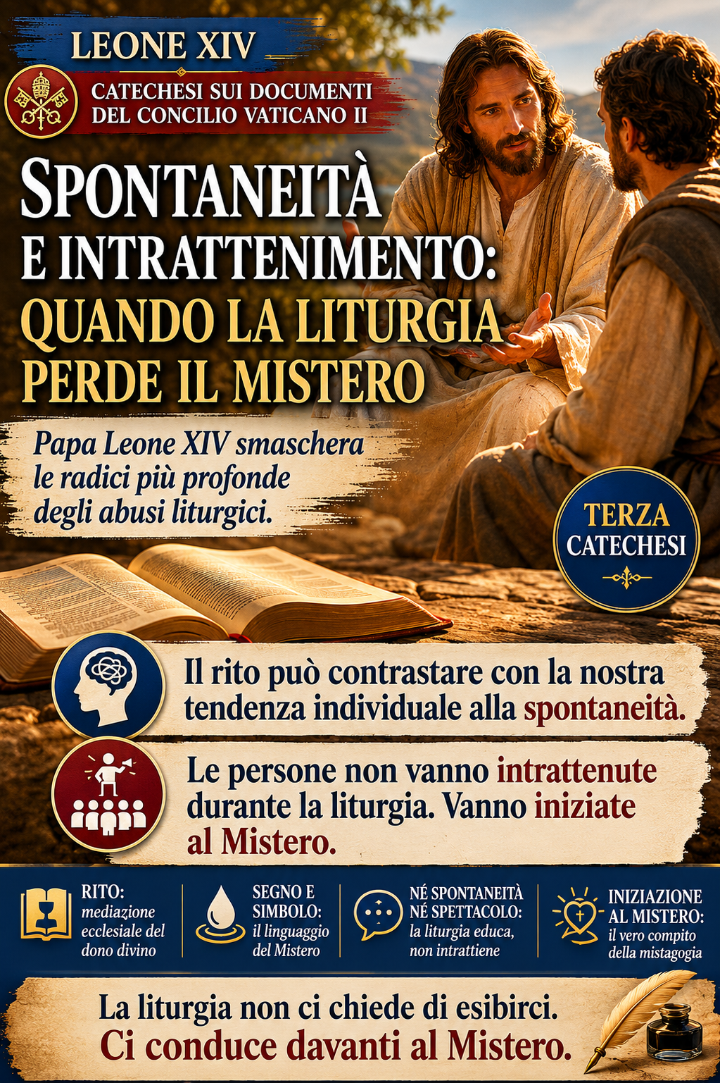 SENZA RITO NON C’È MISTERO: IL PAPA RIMETTE ORDINE NEL LINGUAGGIO DELLA LITURGIA